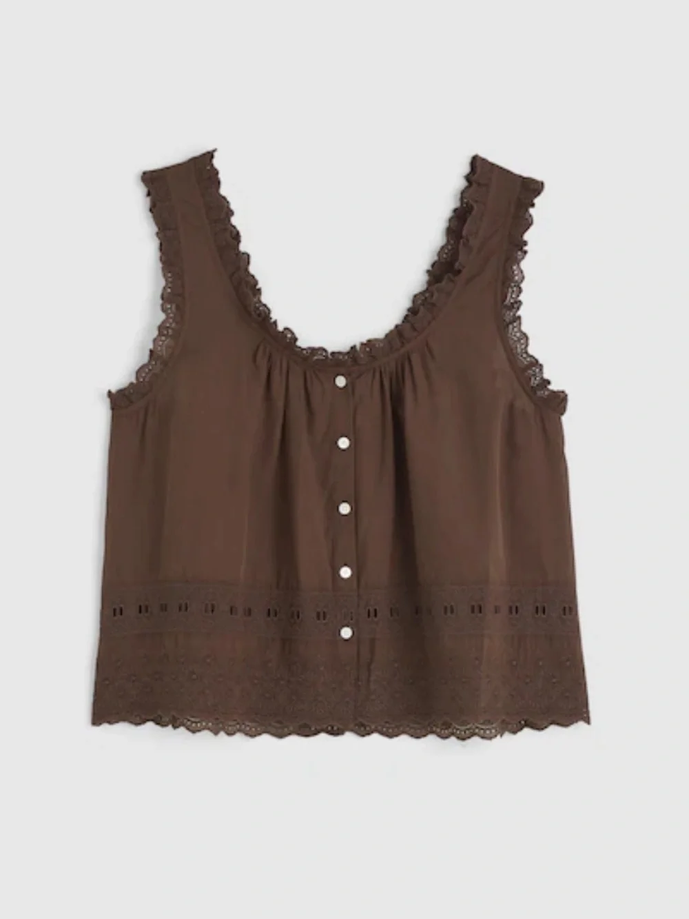 Embroidered Scalloped Tank Madewell - Picture 1 of 9